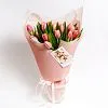 Букет № 567 из 15 розовых тюльпанов — фото 6