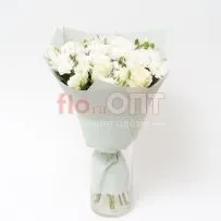 Букет № 171 сборный в белой цветовой гамме  — фото 30