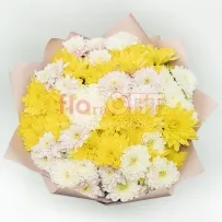 Букет № 527 с кустовой хризантемой  — фото 45