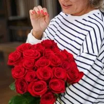 Букет № 557 из 23 красных роз  — фото 13