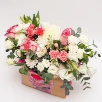 Композиция № 28 с розами и хризантемой  — фото 51