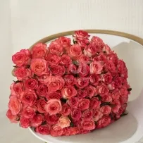 Букет № 455 из 101 розовой розы — фото 