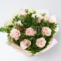 Букет № 300 из роз и зелени — фото 37