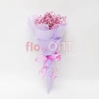 Букет № 374 с розовой гипсофилой  — фото 76