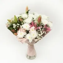 Букет № 521 с лилией и хризантемой  — фото 57