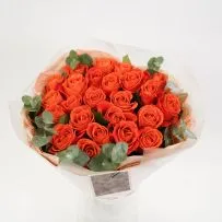 Букет № 550 с розами оранжевого цвета — фото 63