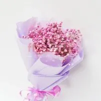 Букет № 374 с розовой гипсофилой  — фото 77