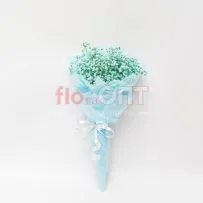 Букет № 372 с голубой гипсофилой  — фото 78