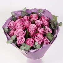 Букет № 549 с фиолетовыми розами  — фото 45