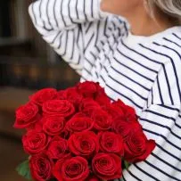 Букет № 557 из 23 красных роз  — фото 12
