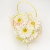 Композиция № 174 с белыми герберами  — фото 35