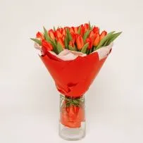 Букет № 564 из 25 тюльпанов — фото 23