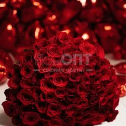 Букет № 452 из 101 российской розы — фото 1