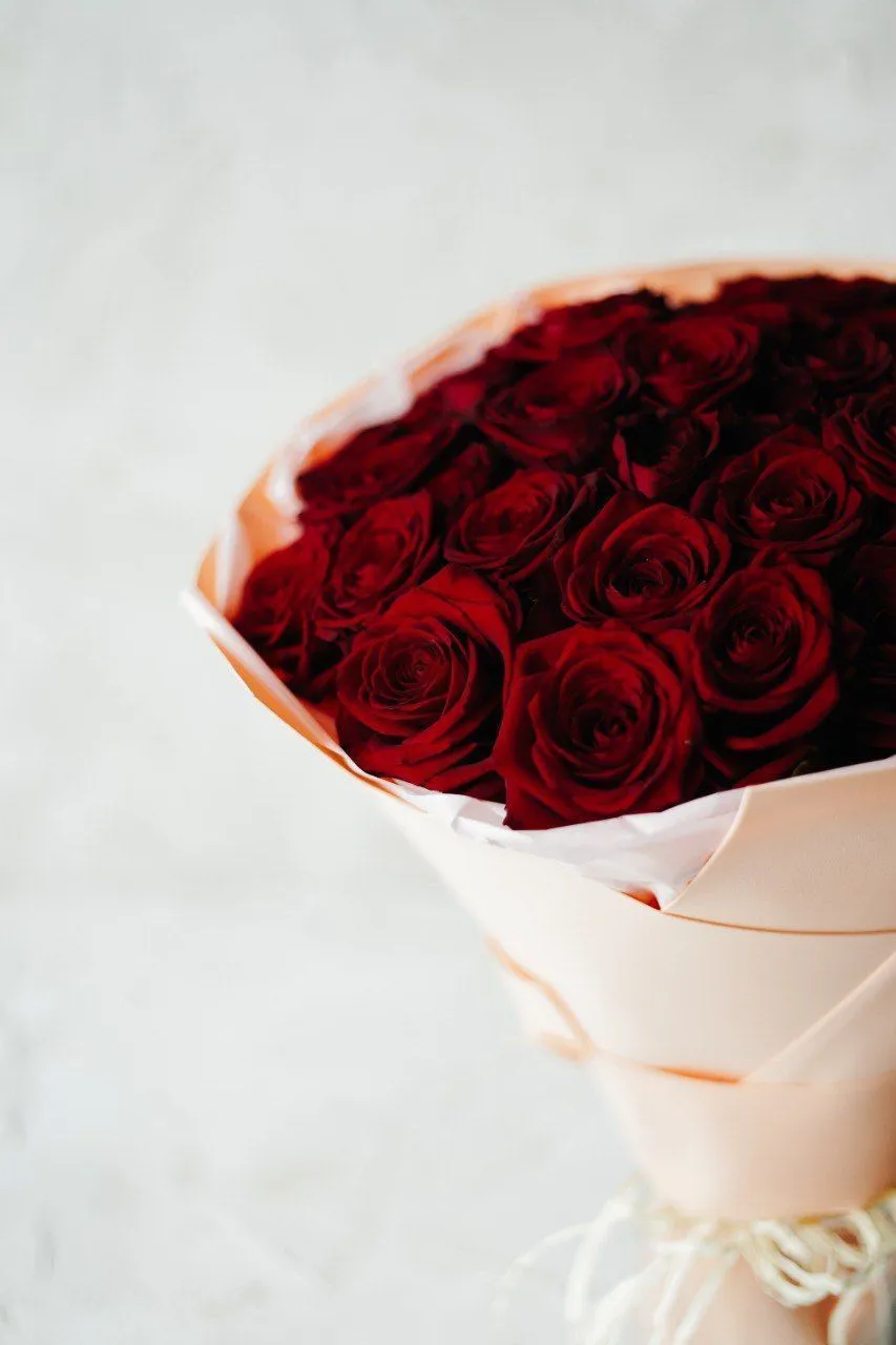 Букет № 450 с красными розами  — фото 1