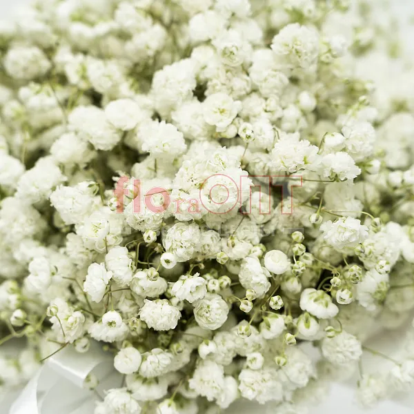 Цветочный стаканчик № 164 с белой гипсофилой  — фото 5