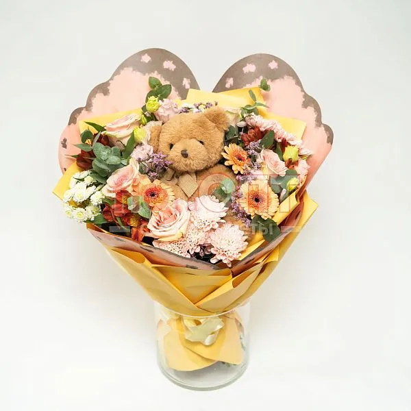 Букет № 539 сборный с хризантемой  — фото 2