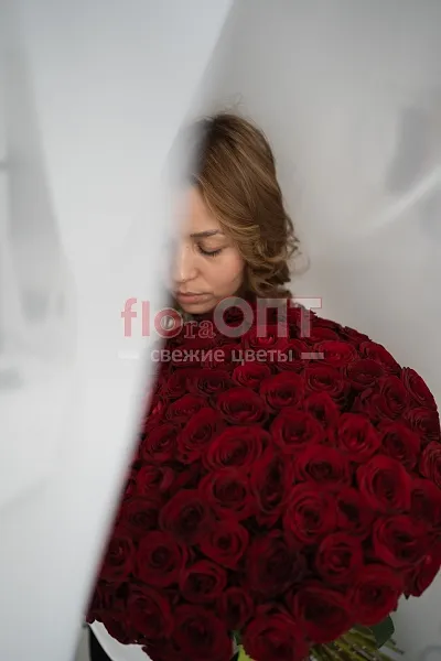 Букет № 452 из 101 российской розы — фото 4