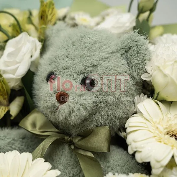 Букет № 540 с розами и герберой  — фото 5