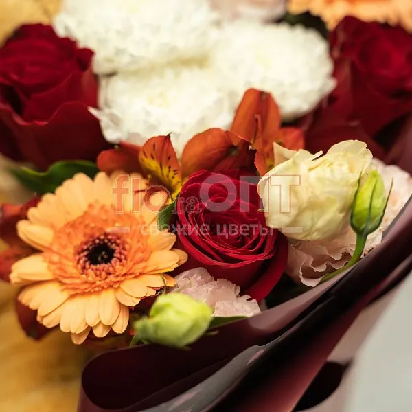 Букет № 538 с игрушкой сборный — фото 5