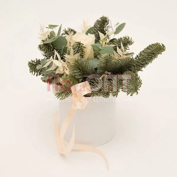 Новогодняя композиция № 40 в коробке  — фото 1