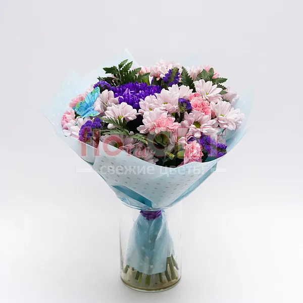 Букет № 382 с сиреневой милкой  — фото 1