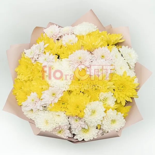 Букет № 527 с кустовой хризантемой  — фото 2