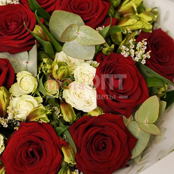 Букет № 418 с красной розой — фото 3