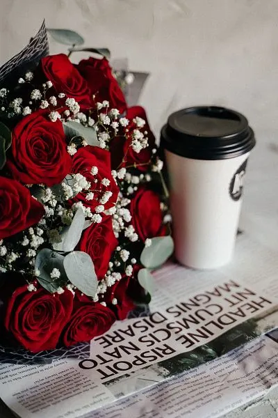 Букет № 562 из 15 красных роз  — фото 1