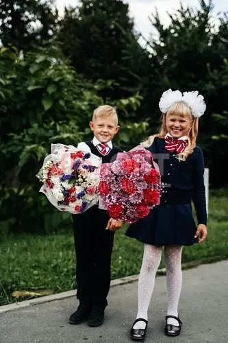 Букет № 252 из хризантемы и гвоздики — фото 4