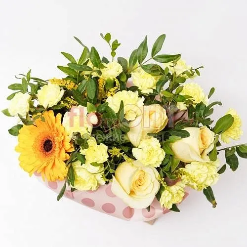 Композиция № 91 с желтой гвоздикой — фото 4