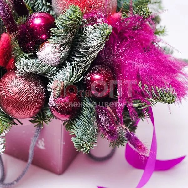 Новогодняя композиция № 32 — фото 4