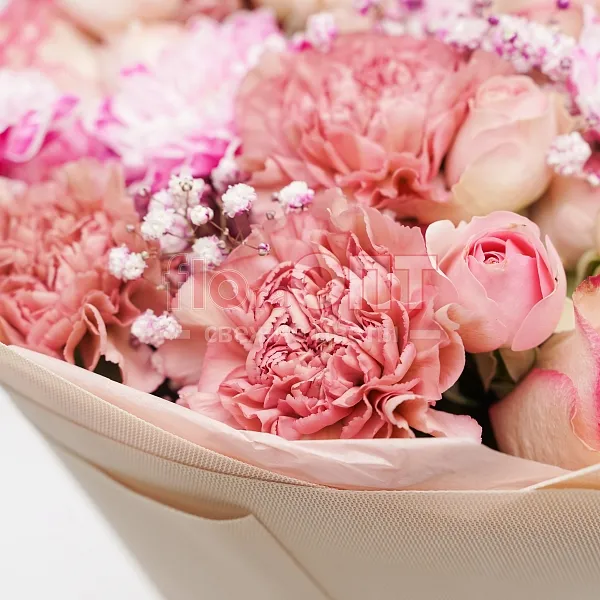 Букет № 154 розовый сборный  — фото 3