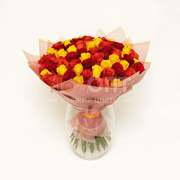 Букет №351 из 65 эквадорских роз — фото 1