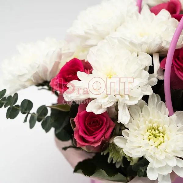 Композиция № 209 в розовой сумочке сборная  — фото 4