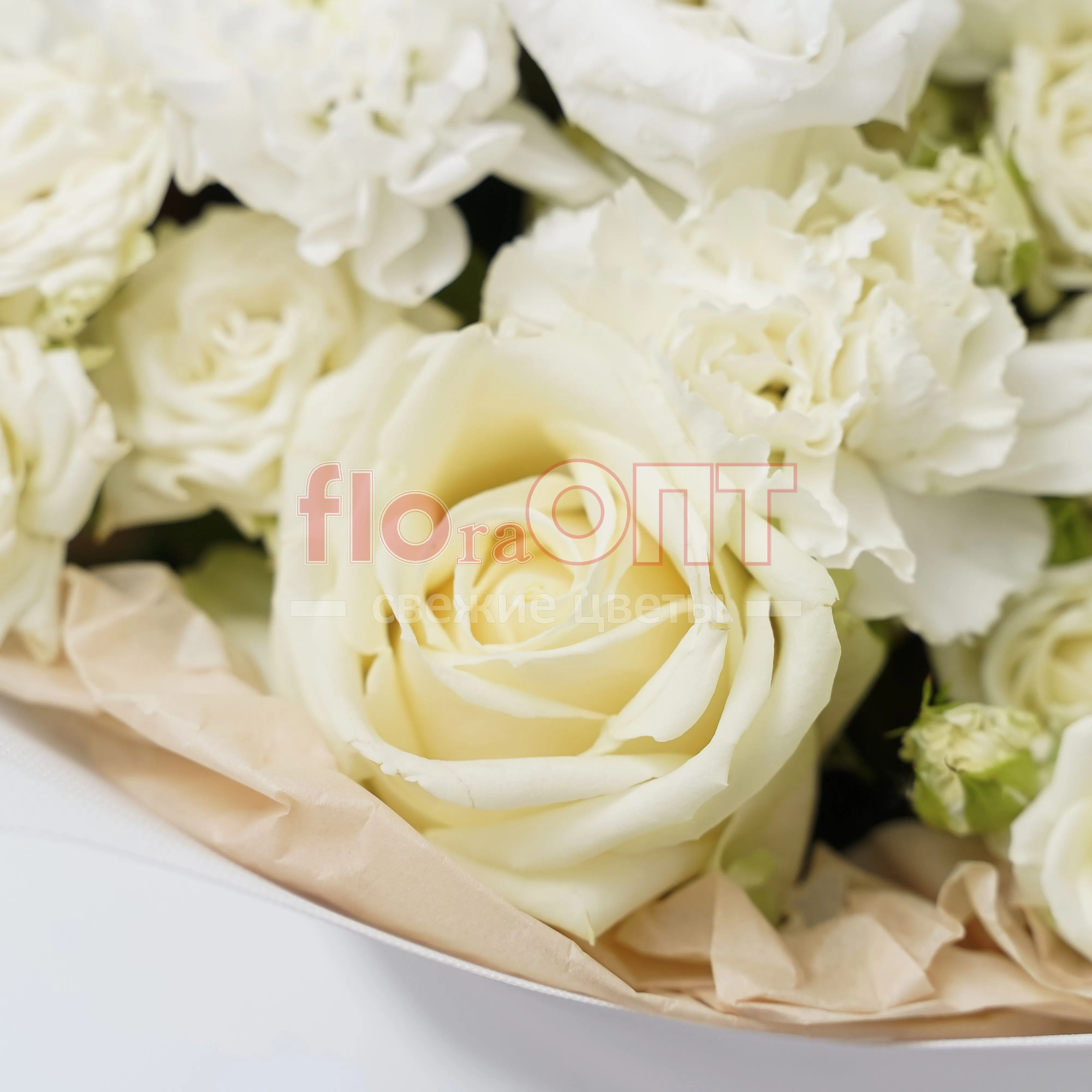 Букет № 18 белый сборный — фото 4