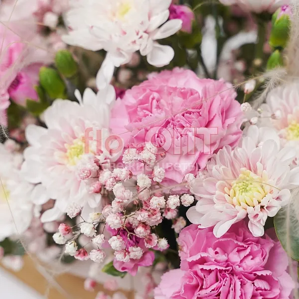 Композиция № 165 с хризантемой в деревянном ящике  — фото 5