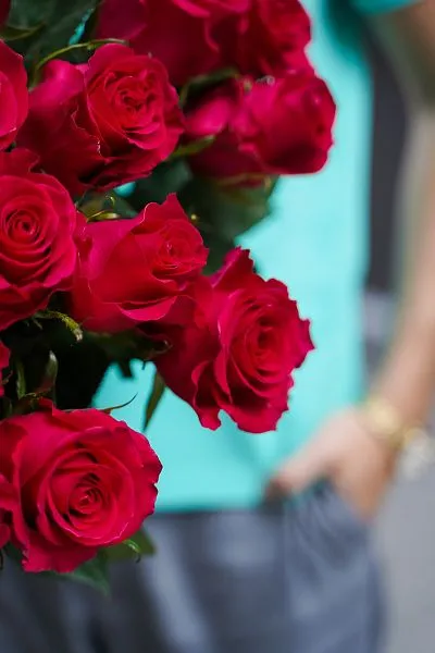 Букет № 556 из 25 красных роз — фото 3