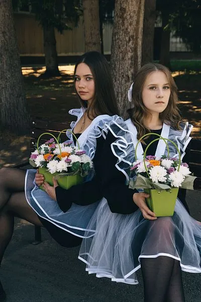 Сумочка Школьная №9 с оранжевыми розами р-р М — фото 2