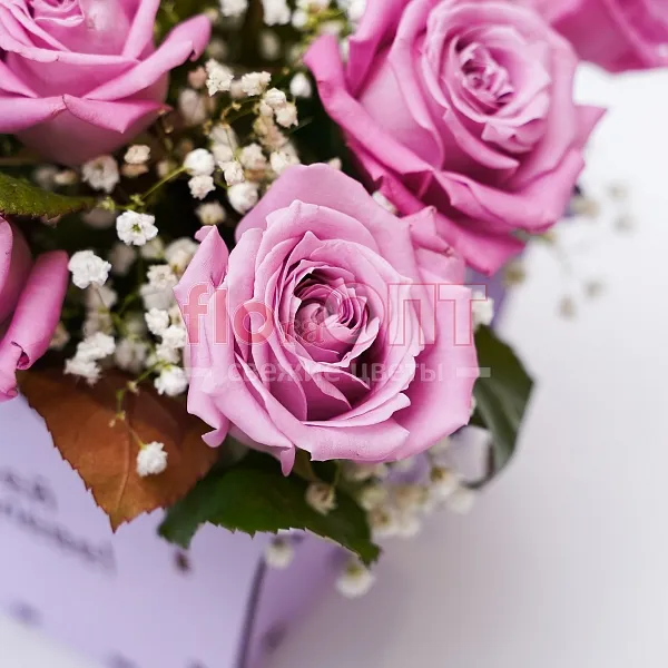 Композиция № 97 с сиреневыми розами — фото 5