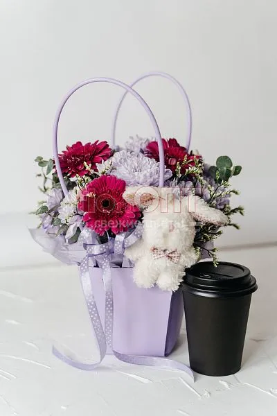 Композиция № 225 в фиолетовой сумочке  — фото 1