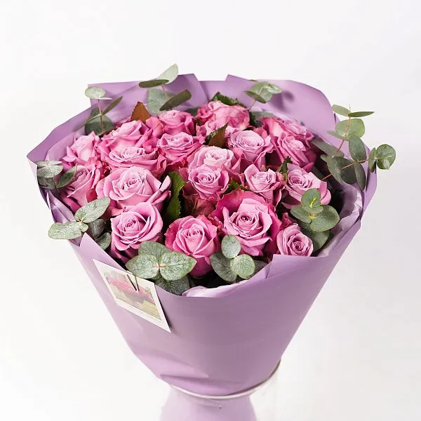 Букет № 549 с фиолетовыми розами  — фото 4