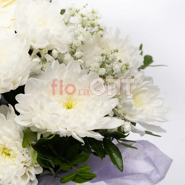 Коробка № 286 с белыми герберами  — фото 5