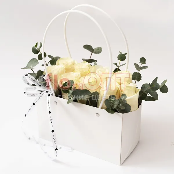 Композиция № 193 с белыми розами  — фото 1