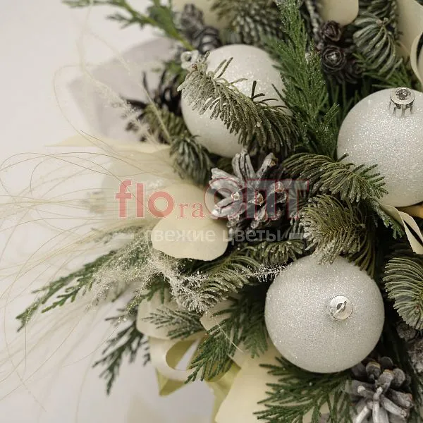 Новогодняя композиция № 44 в коробке  — фото 3