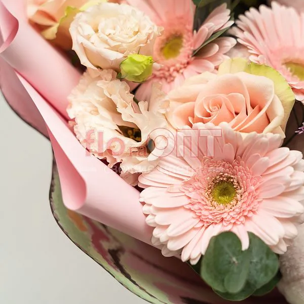 Букет № 537 сборный с игрушкой  — фото 3