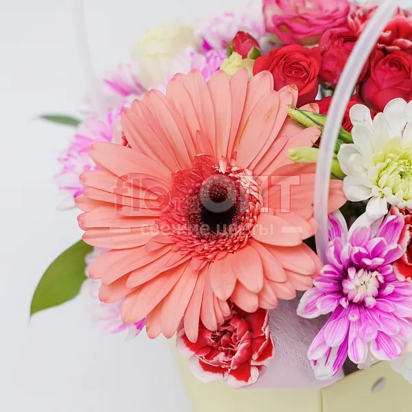 Коробка № 182 сборная с герберой  — фото 3