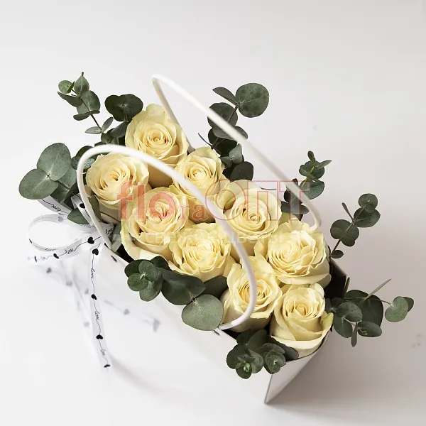 Композиция № 193 с белыми розами  — фото 2