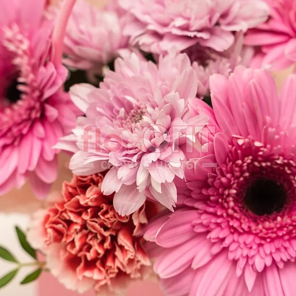 Композиция № 266 с розовыми герберами  — фото 3