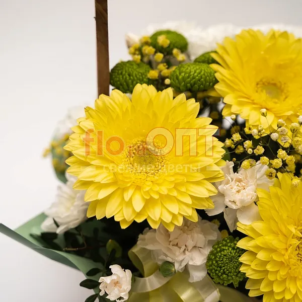 Композиция № 178 с желтыми герберами  — фото 4