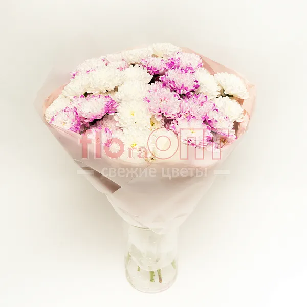 Букет № 528 с розовой хризантемой  — фото 1